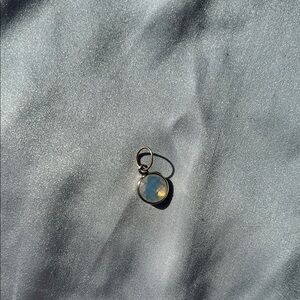 Gold and Opalescent Stone Pendant